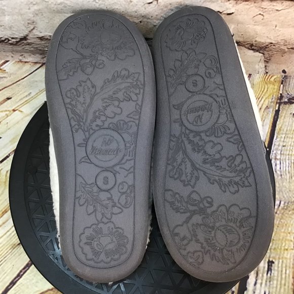 NY Threads Women's Gray Comfy Soft Coral Fleece Lined Slippers Size Small US 5 - Picture 5 of 9